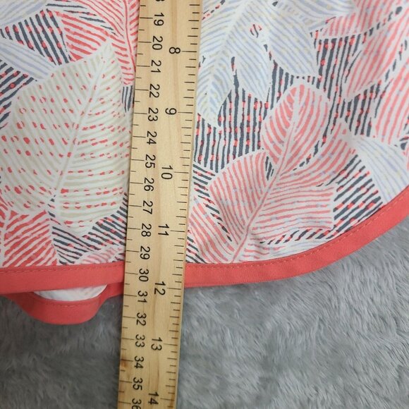 Columbia PFG Tropical Print Shorts Women's Size Small Orange and White - Picture 8 of 10